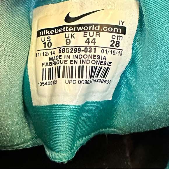 Nike Stefan Janoski Max SB Black Mint Retro “Tiffany” Suede Shoes Men’s Size 10 - Picture 8 of 8